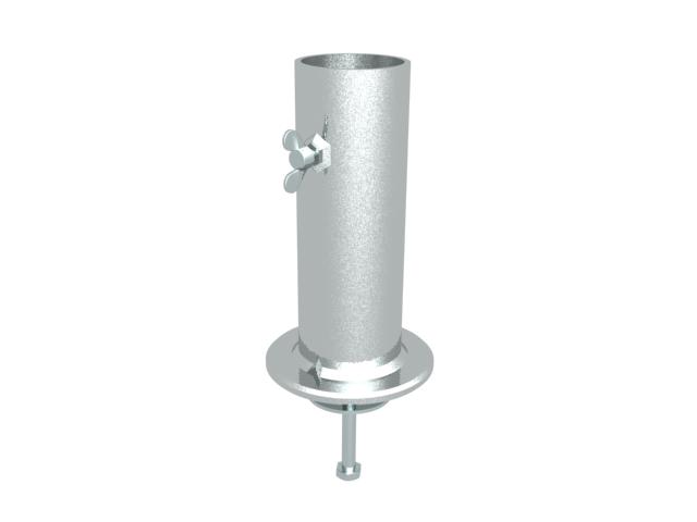 Concrete base fitting for 1 pole Ø60mm