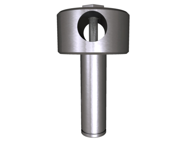 Rotating head Aluminium for standard swivel arm 