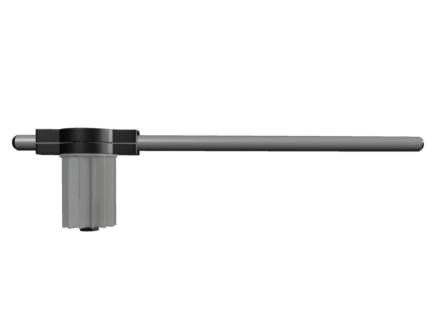 Swivel arm standard with rotating head PE