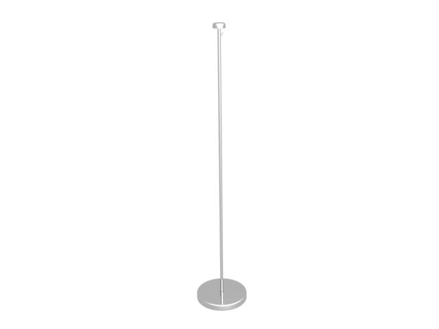 Table stand for banners chrome with socket chrome 