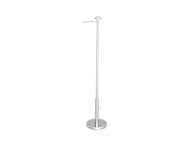 Telescopic table stand with banner arm chrome with socket chrome 