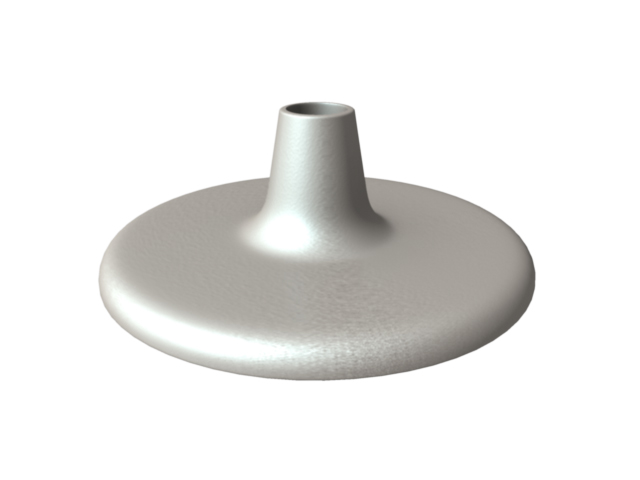 [400550] Cast base &quot;Deco&quot; silver Ø28/35/45mm