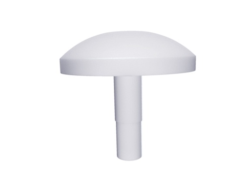 [600201] Finial PE white  Ø60+80mm