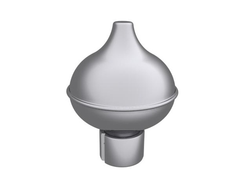 [600600] Finial onion shaped aluminim Ø60mm