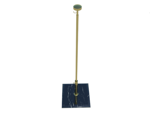 [700630] Telescopic table stand gold with black marble socket